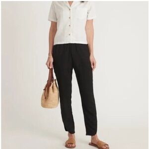 Marine Layer Tencel Lyocell Allison Women Small Black Ankle Pants
